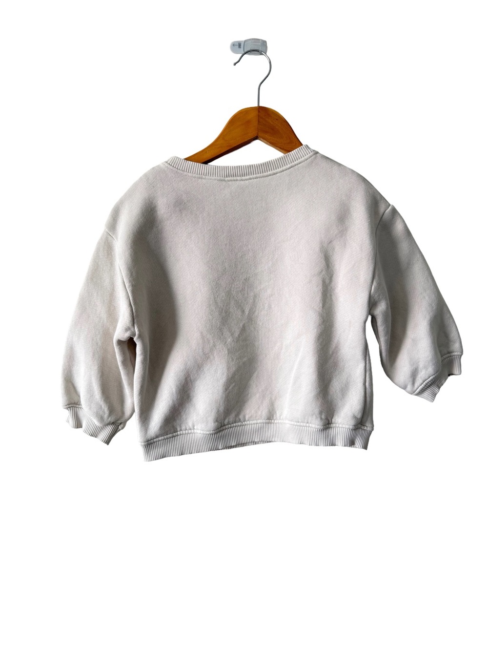 Zara Cream Kids Sweatshirt with Mouse Applique and Tulle Detail - Picture 2 of 6